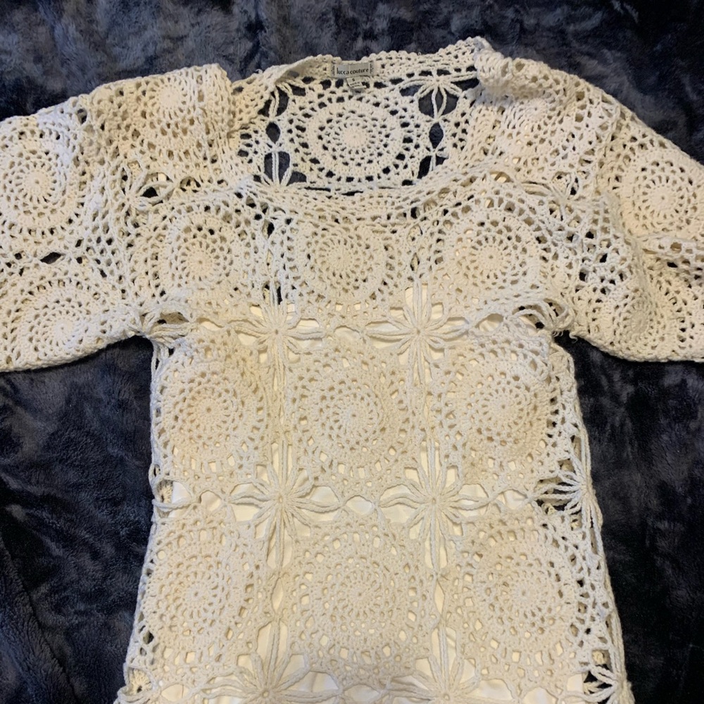 Urban outfitters cream knitted dress